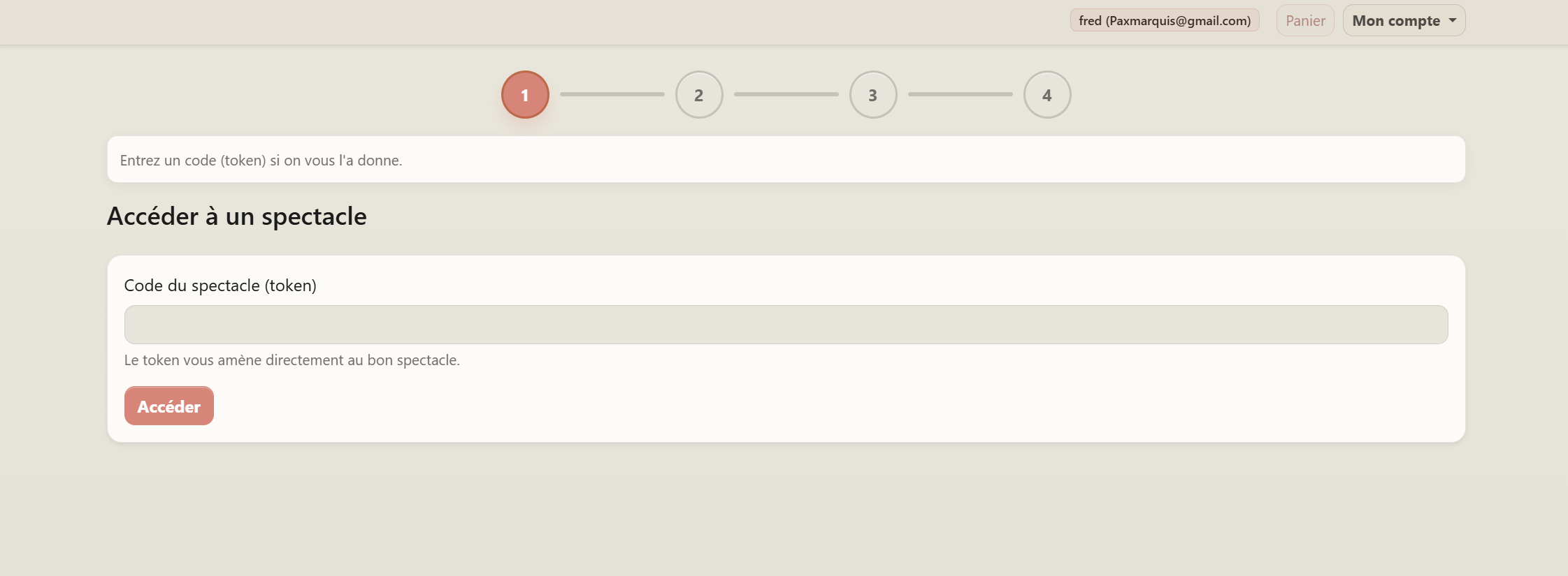Main public page in light palette